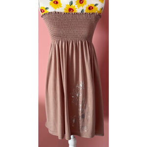 Women's Fashion Strapless Dress XL Mauve